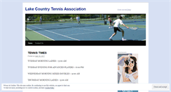 Desktop Screenshot of lakecountrytennis.com