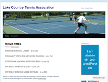 Tablet Screenshot of lakecountrytennis.com